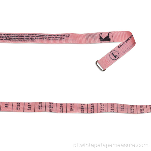 Fita métrica de sutiã com fita de poliéster rosa 1,5 m